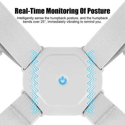 Smart Back Posture Corrector Intelligent Spine Clavicle Brace Support Belt Vibration Shoulder Training Adjustable Adult Child